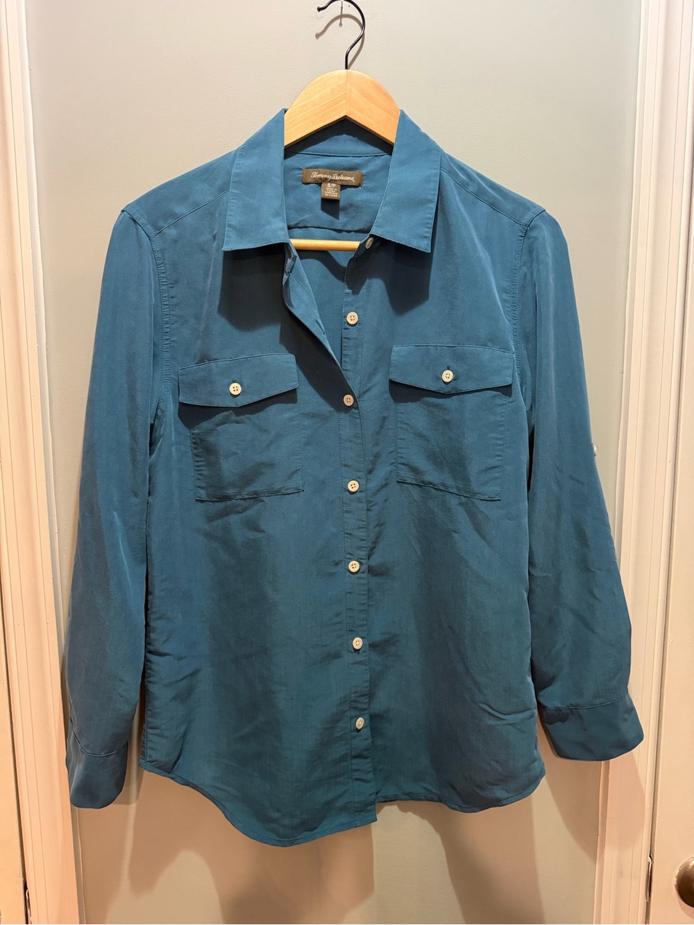Tommy Bahama Teal Button-Up Shirt